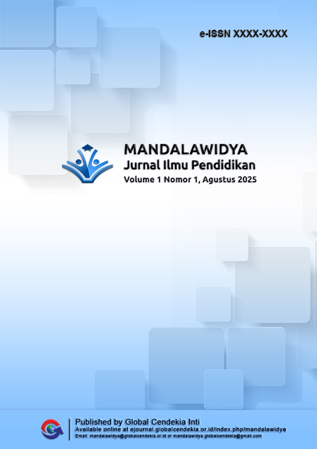 					View Vol. 1 No. 1: MANDALAWIDYA: Jurnal Ilmu Pendidikan, Agustus 2025
				