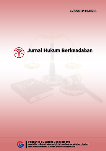 					View Vol. 1 No. 2 (2025): Jurnal Hukum Berkeadaban, November 2025
				