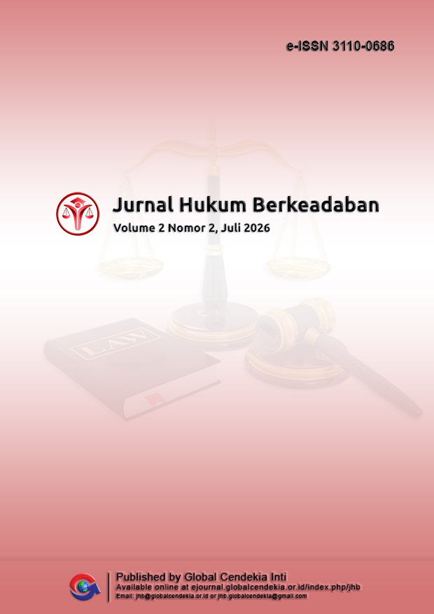 					View Vol. 2 No. 2 (2026):  Jurnal Hukum Berkeadaban, Juli 2026
				